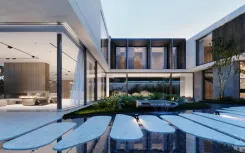 Архитектурный проект виллы Aqua в Дубае