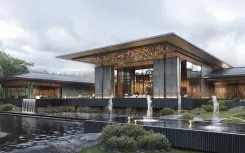 Elite residence in India with a private helipad