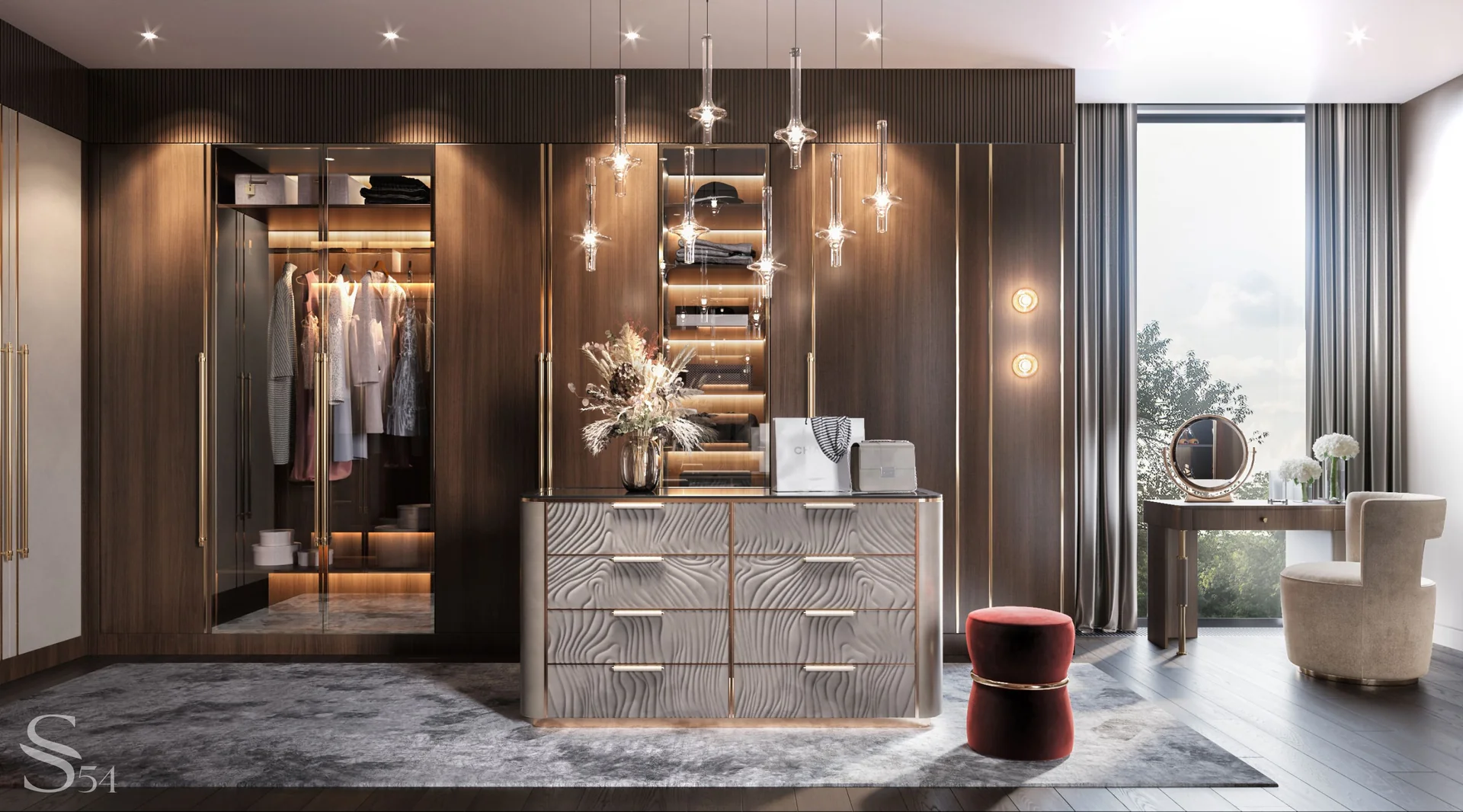 Двухуровневый дизайнерский пентхаус по проекту от Studia 54 в Хорватии