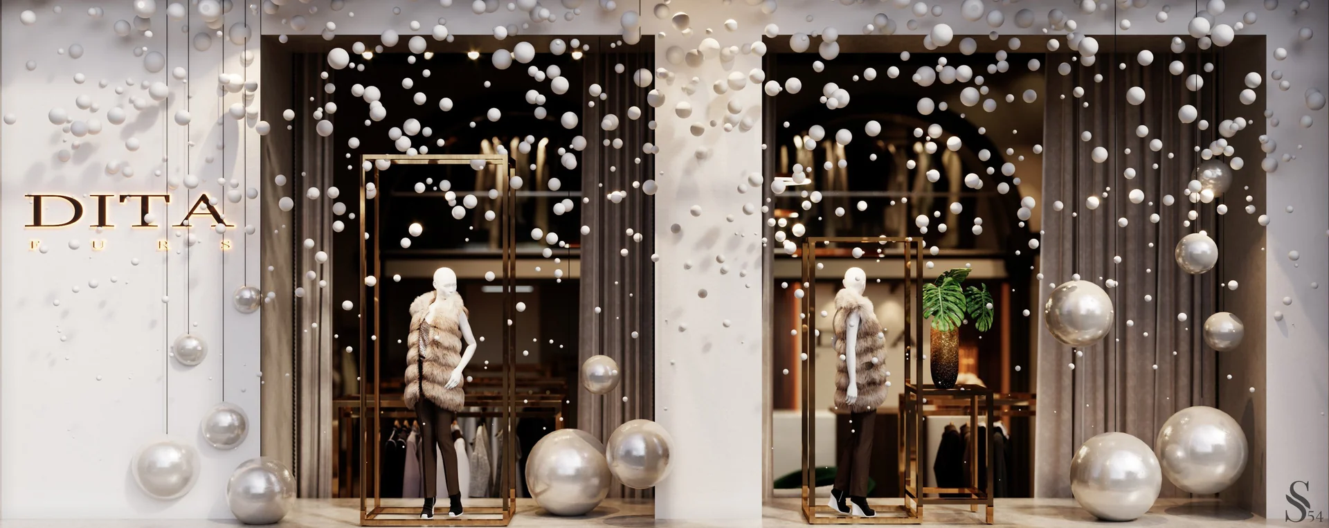 Interior design project of penthouse with terrace by Studia 54