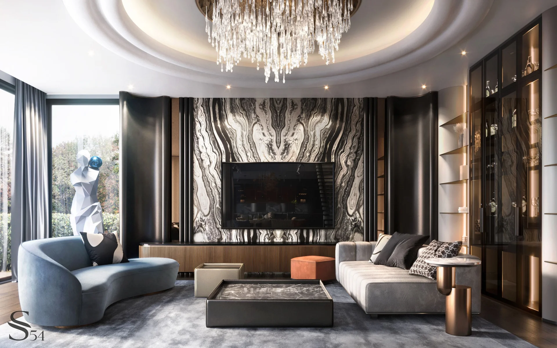 Вип проект пентхауса с террасой в Нигерии от Студии 54