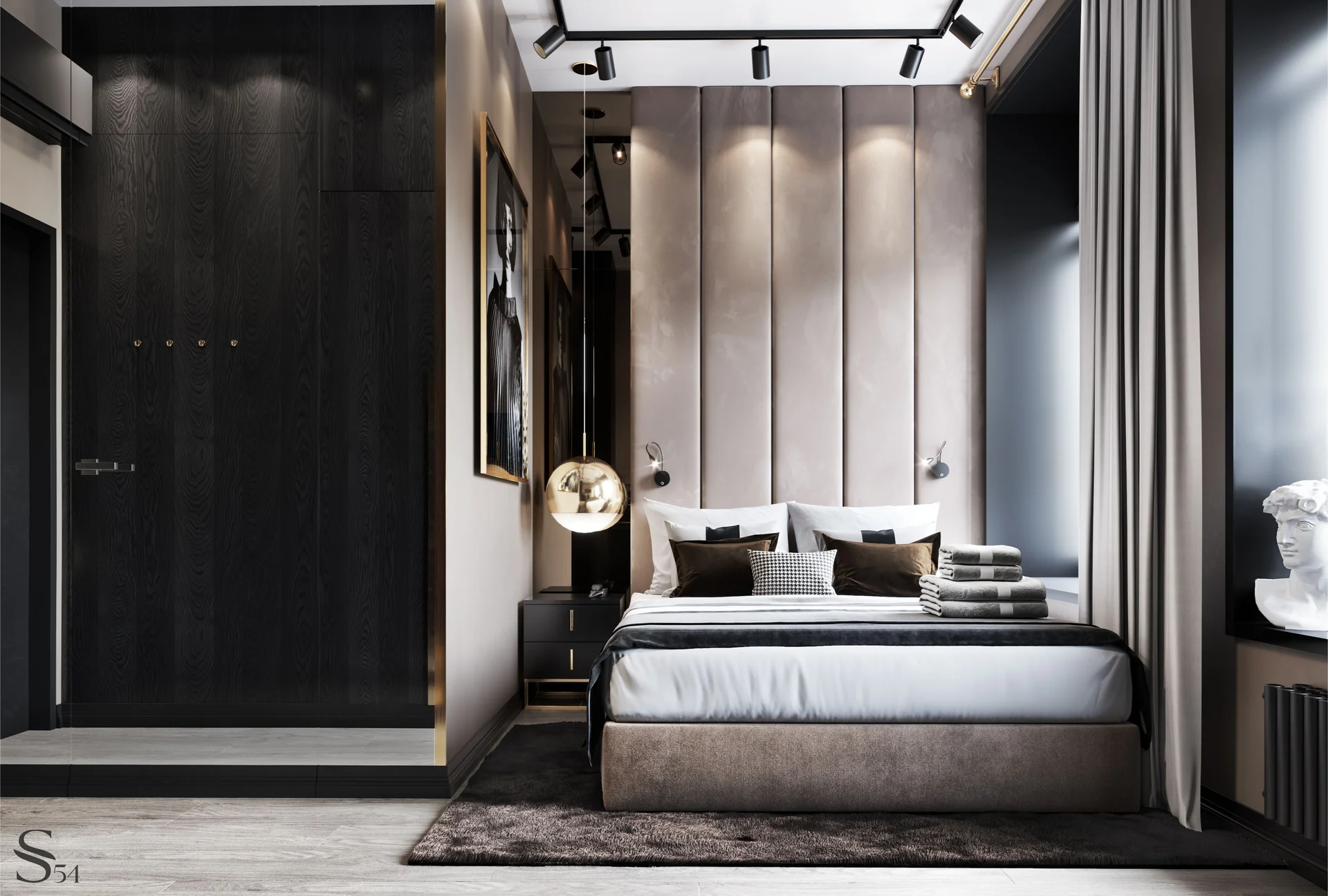 Дизайн интерьера люкс от Студии 54 для отеля в Москве Дизайн интерьера люкс от Студии 54 для отеля в Москве