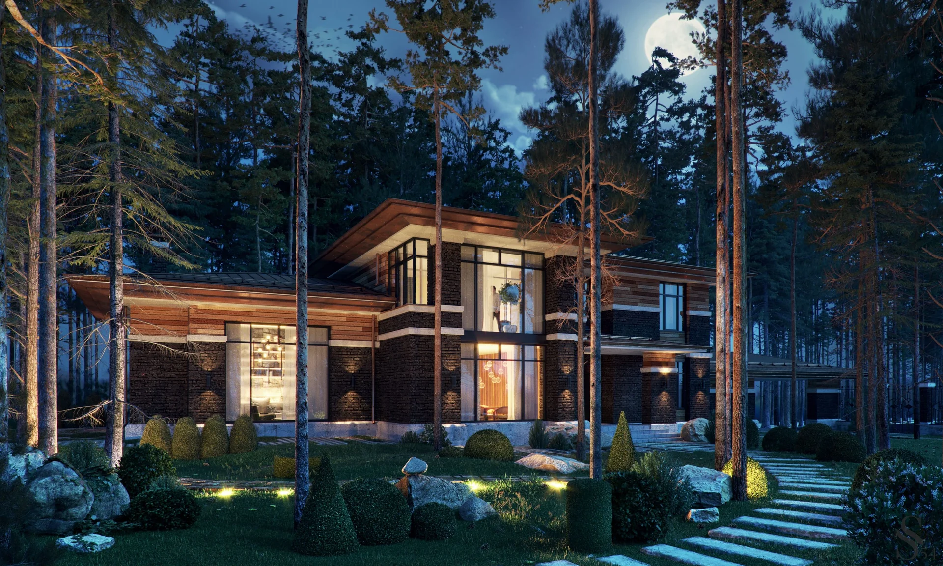 Эксклюзивный проект двухэтажного особняка от Studia 54 в Италии Эксклюзивный проект двухэтажного особняка от Studia 54 в Италии