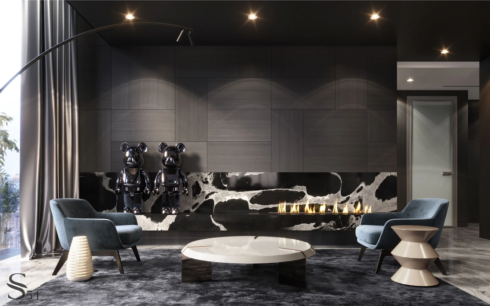 Design project of a two-level penthouse by Studia 54 in Bucharest Design project of a two-level penthouse by Studia 54 in Bucharest