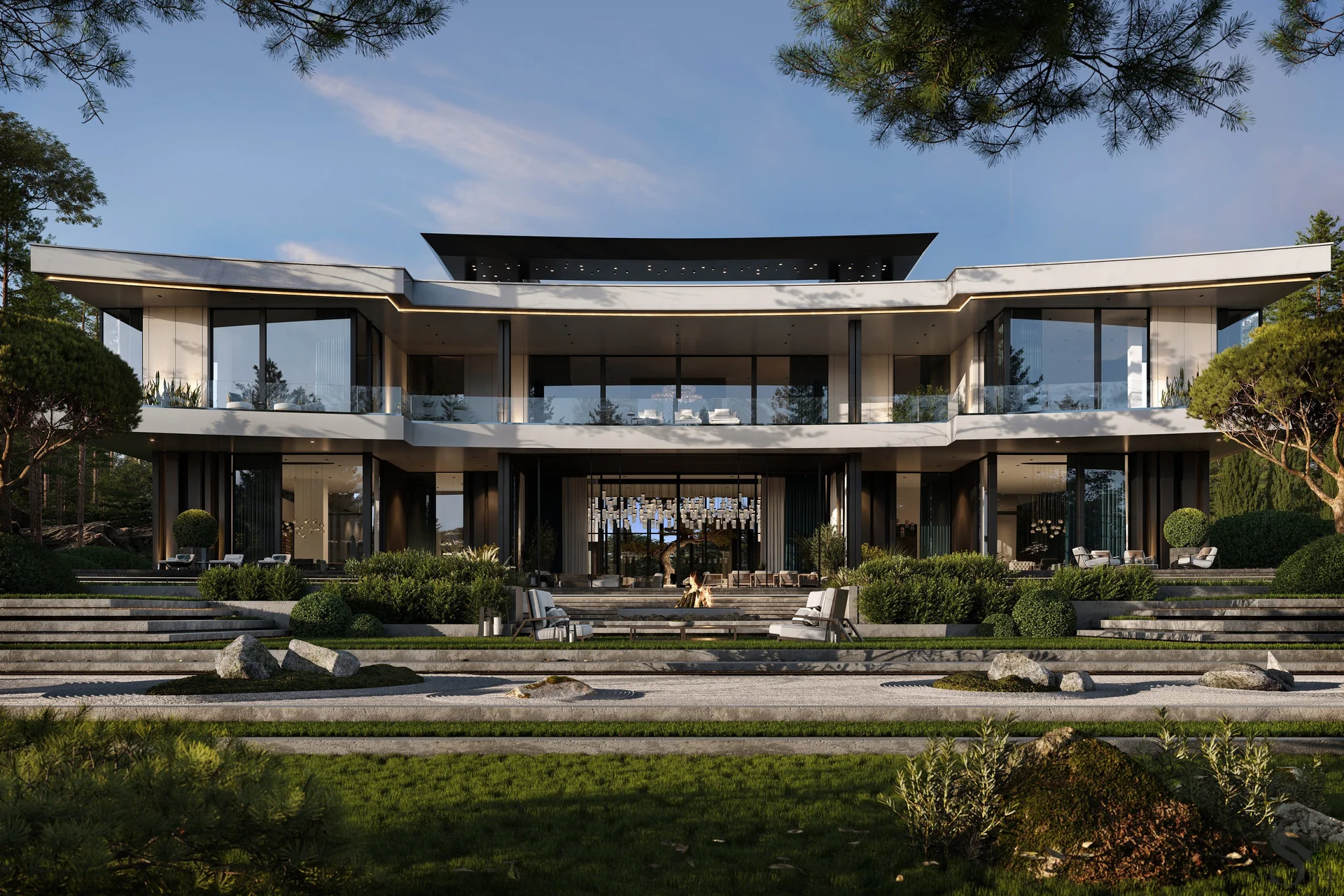 Luxury villa project in modern style in the south of Italy by Studia 54