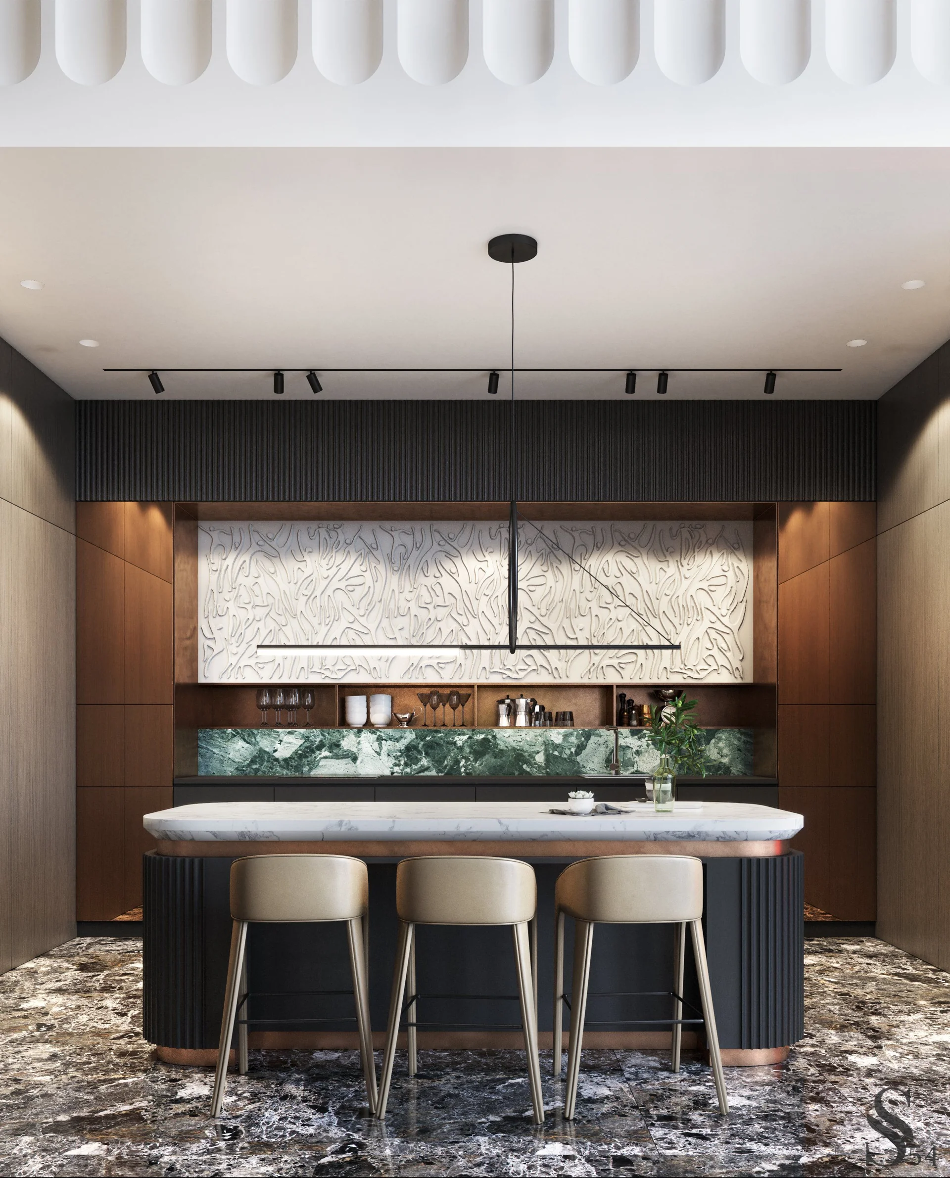 Interior design of a penthouse in Dubai by Studia 54