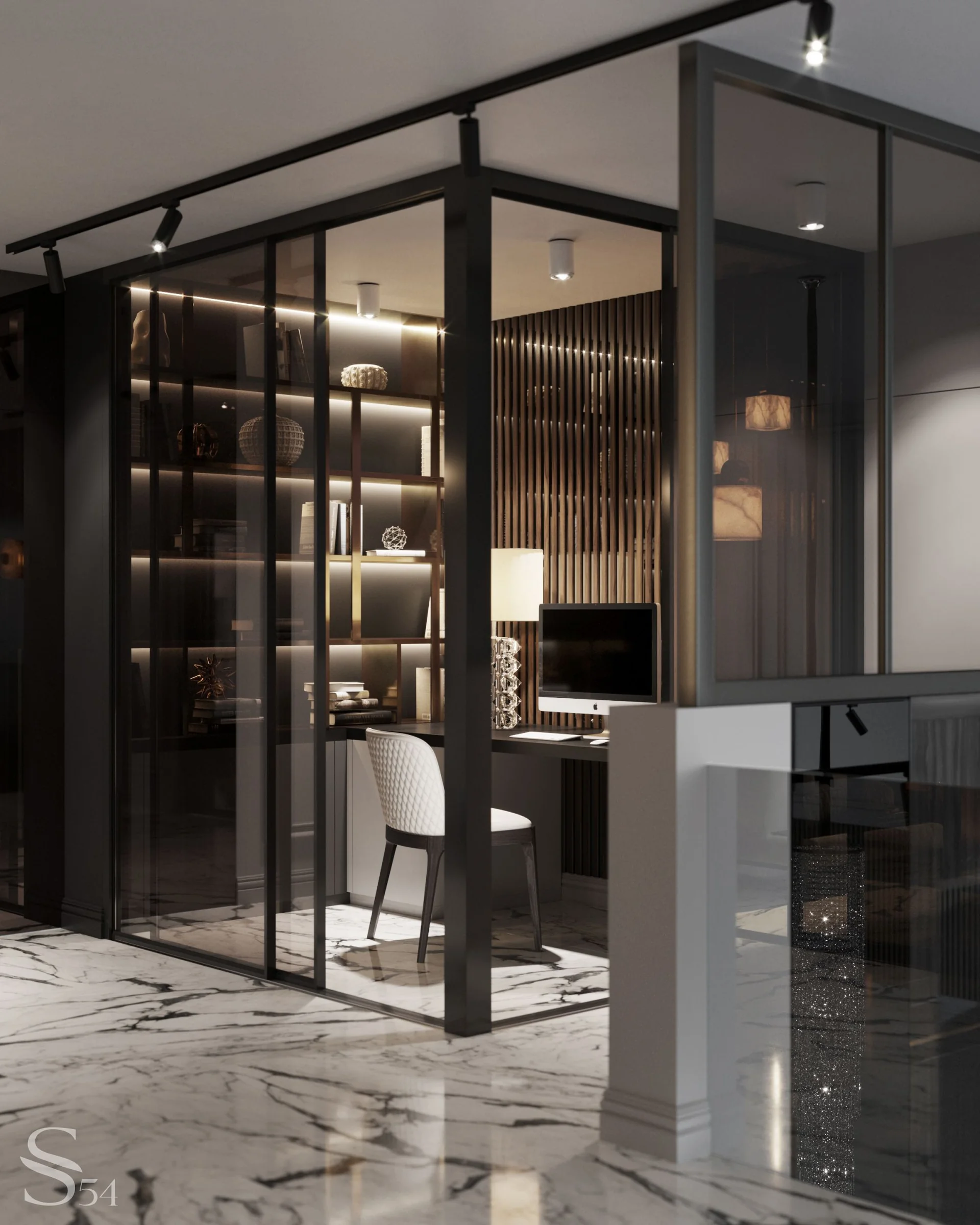 Изысканный интерьер кабинета