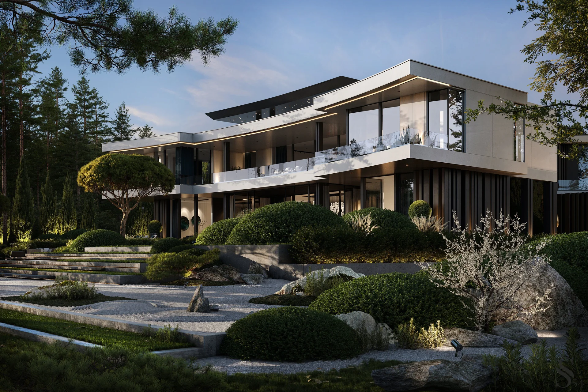 Luxury villa project in modern style in the south of Italy by Studia 54