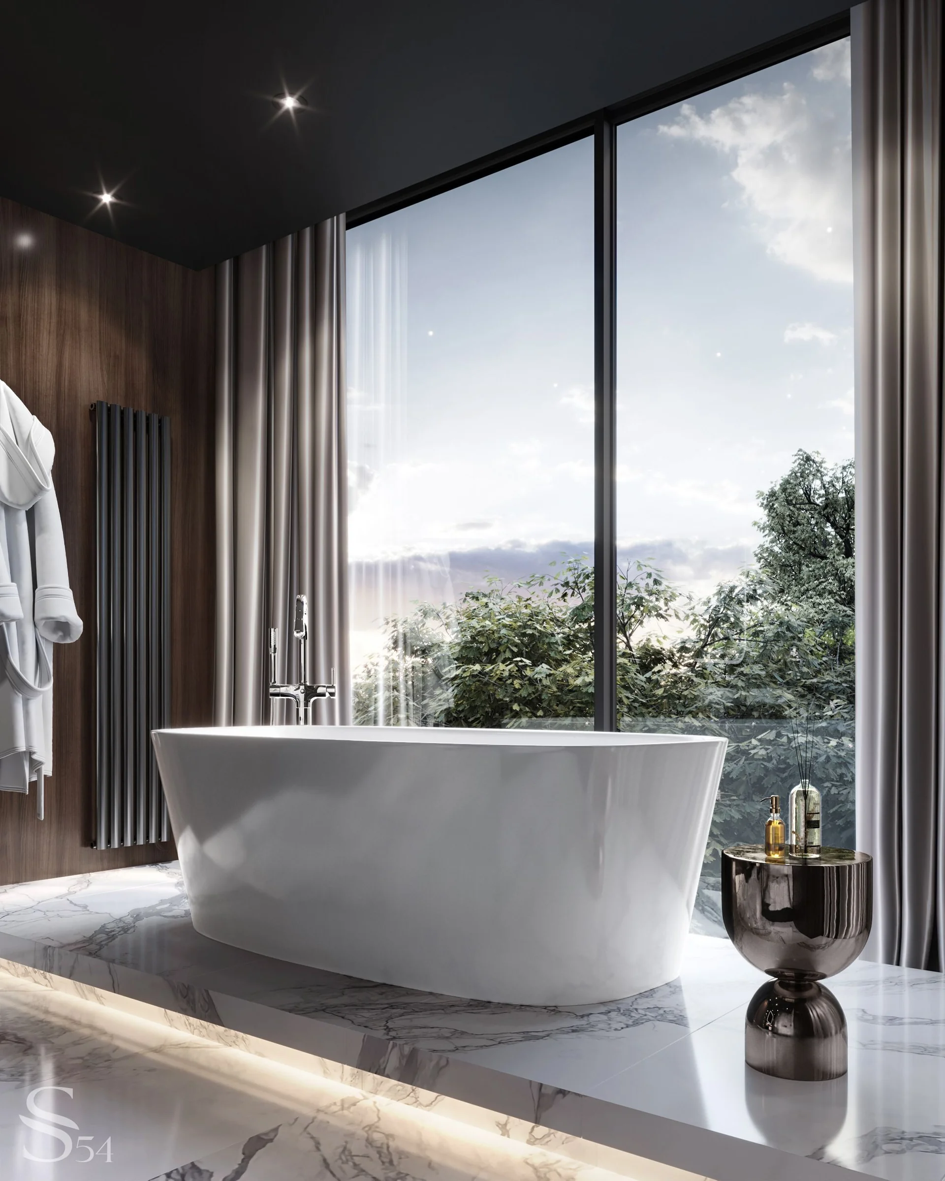 Вип дизайн интерьера квартиры в Москве от Studia 54