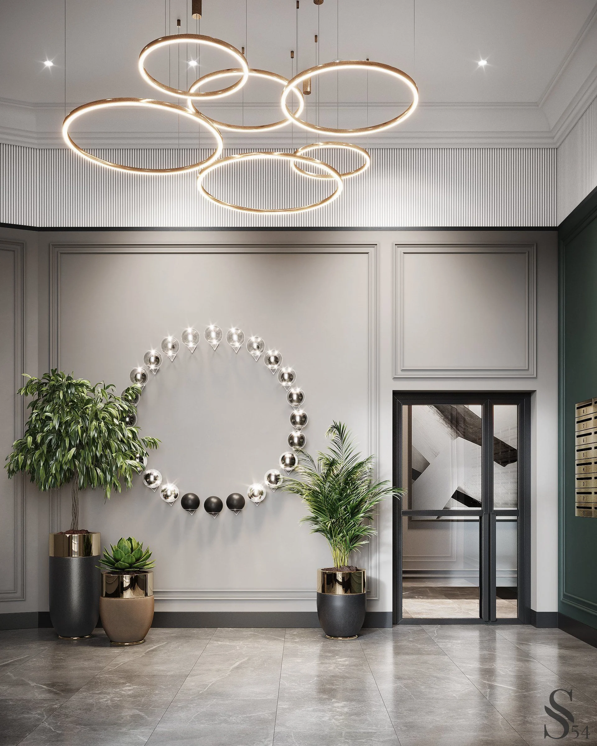 Стеновой декор выполнен на заказ по нашему эскизу