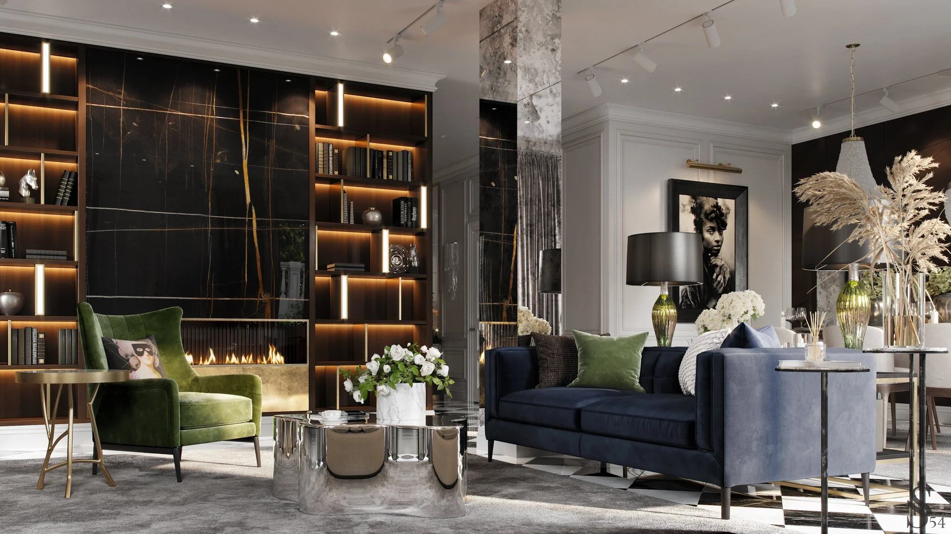 Furniture from the Italian brand B&B Italia
