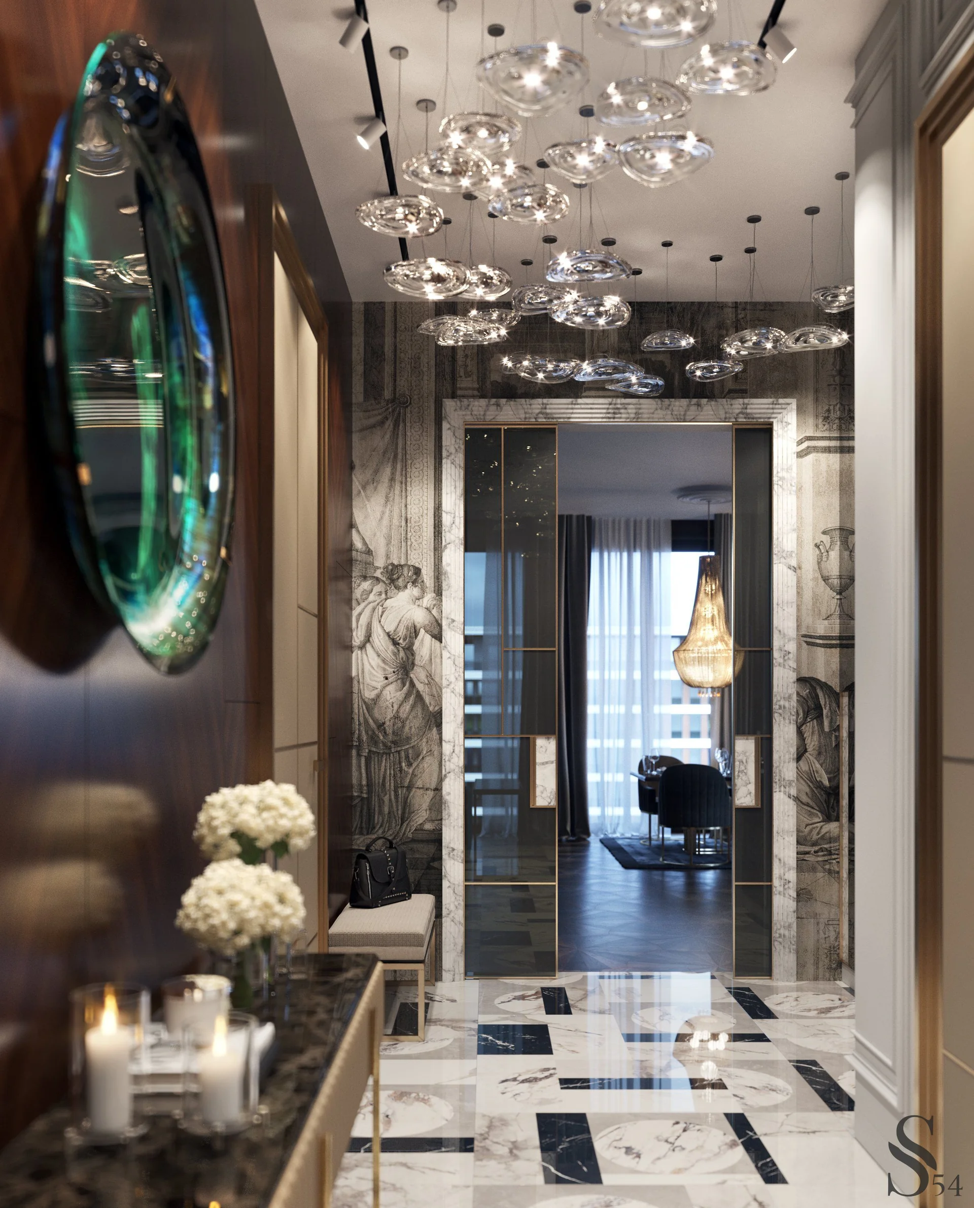 Премиальный дизайн интерьера апартаментов в Москве от Studia 54