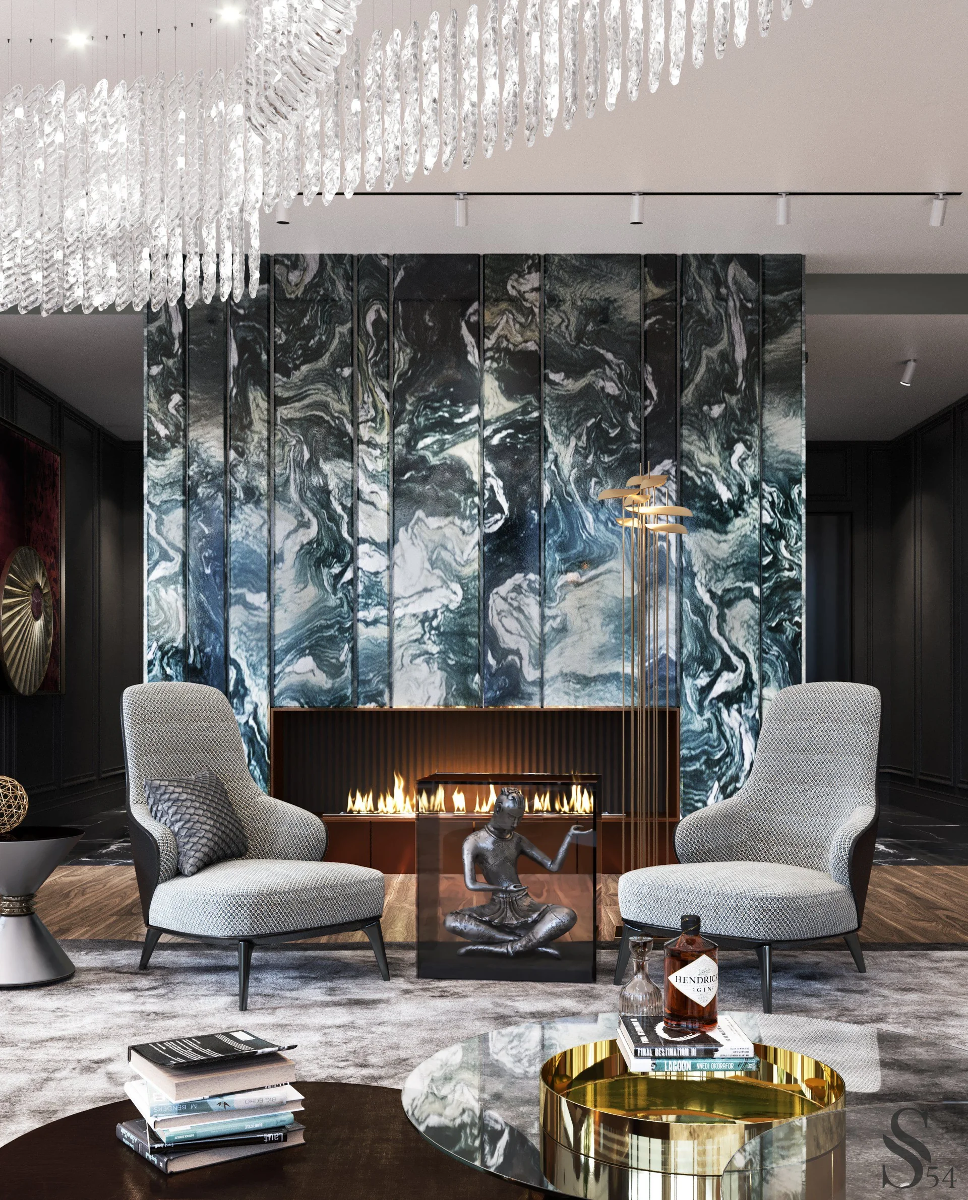 Интерьер квартиры премиум класса в Москве от Studia 54