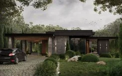 Project of luxury one-storey house with second floor by Studia 54