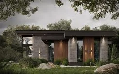 Project of luxury one-storey house with second floor by Studia 54