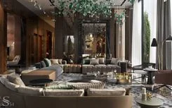 Интерьер премиум класса под ключ для резиденции в Марокко от Студии 54