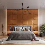 Son’s room with orange accents
