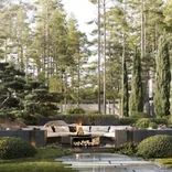 Open terrace with a hearth Open terrace with a hearth