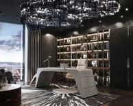 Современный дорогой дизайн интерьера в видовых апартаментах от Studia 54