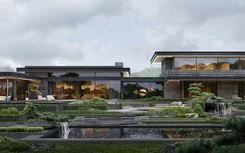 Архитектурный проект загородного дома с ландшафтным дизайном в КП "Ландшафт"