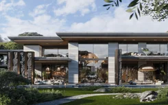 Architectural project of residence with a lush garden in Casablanca